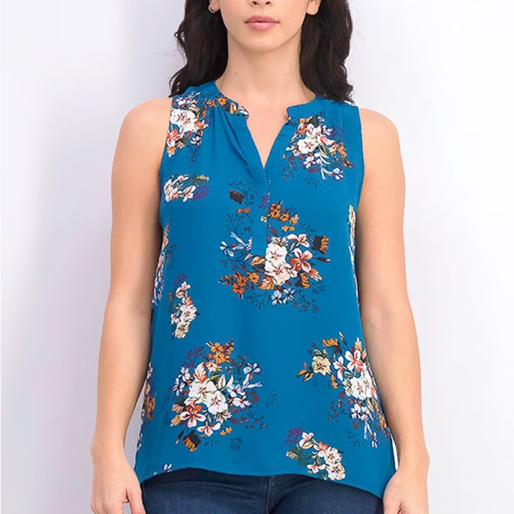 Alice Blue | Women's Simona Henley Top | Large (EUC)